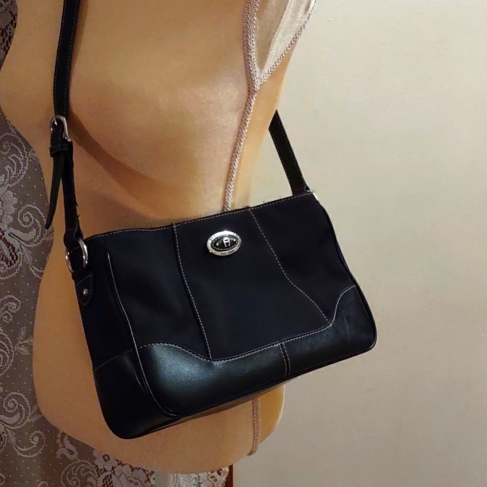 Etienne Aigner Black Shoulder Bag